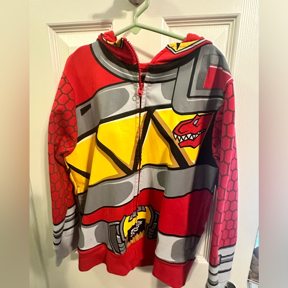 Red power ranger zip up sweatshirt - Kids size 5/6. Great for Halloween!